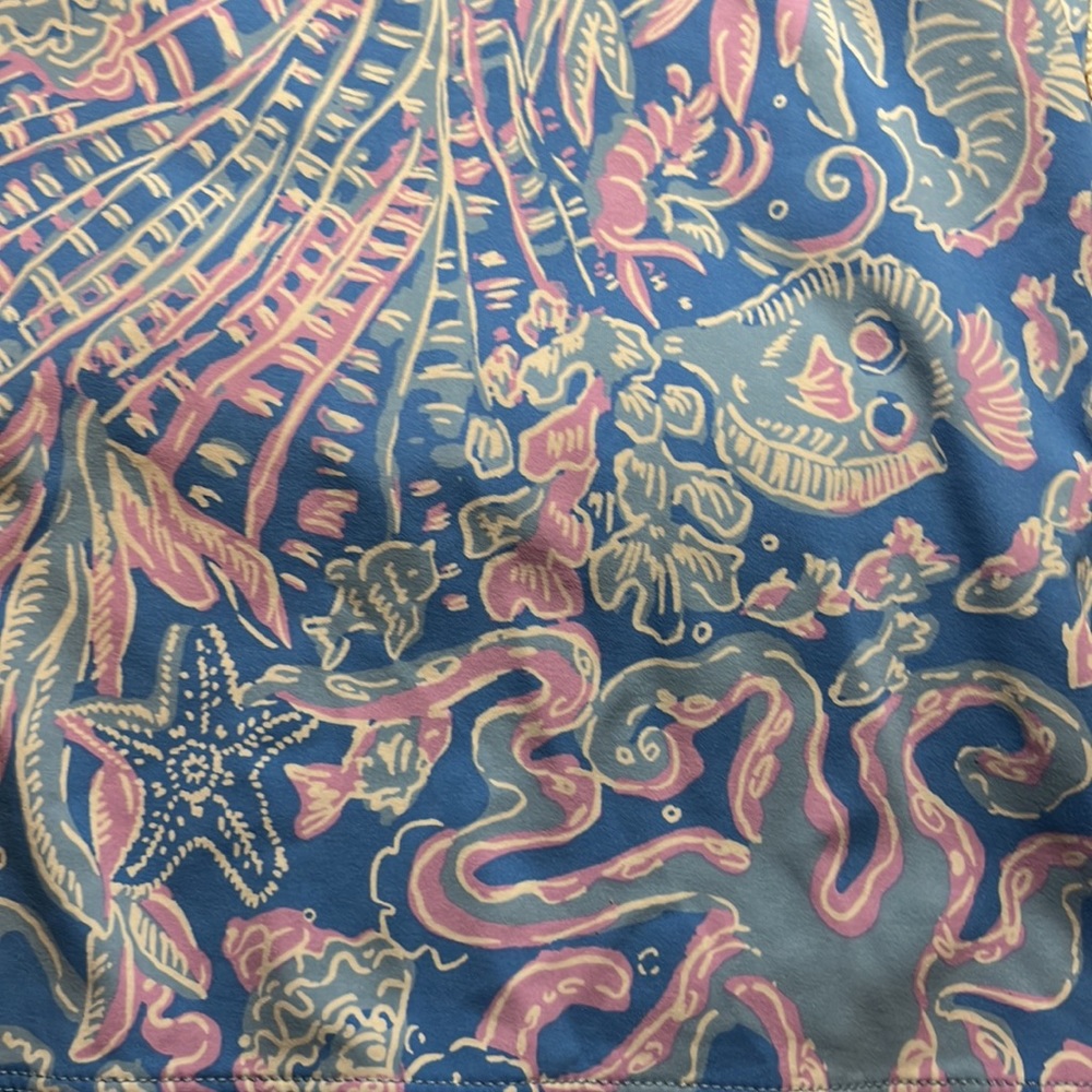 NWT LILLY PULITZER TANKINI TOP SZ M. Shades of blue, lavender and  white. - Picture 9 of 13